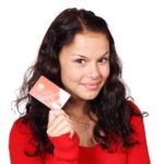 woman and credit card