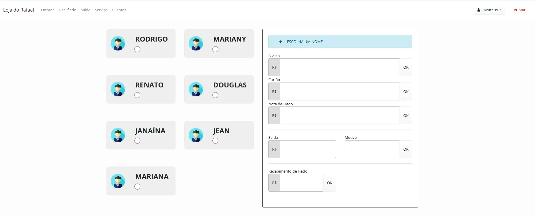 site da loja do rafael